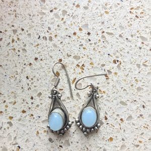 Gemstone boho dangle earrings